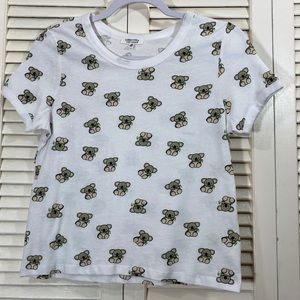 Messy Bun Just Chillin Tops - Messy Bun Just Chillin' Koala Cropped Tee Messy Bun Just Chillin Tops - Messy Bun Just Chillin' Koala Cropped Tee